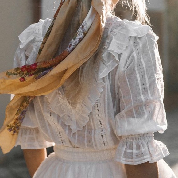 Spell & The Gypsy lace and ruffle top Size XS - Picture 3 of 8